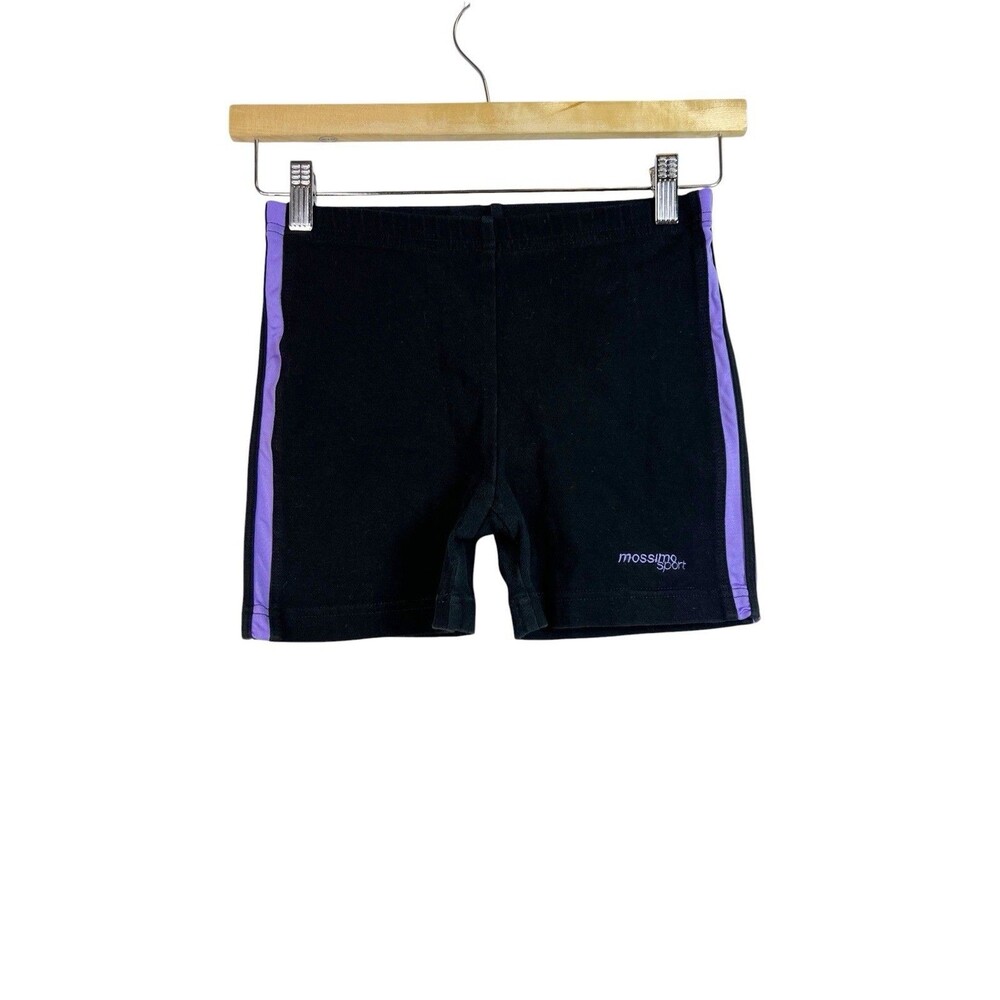 Vintage Mossimo Sport Shorts Womens Small Purple Black Retro Y2K Made USA Gym